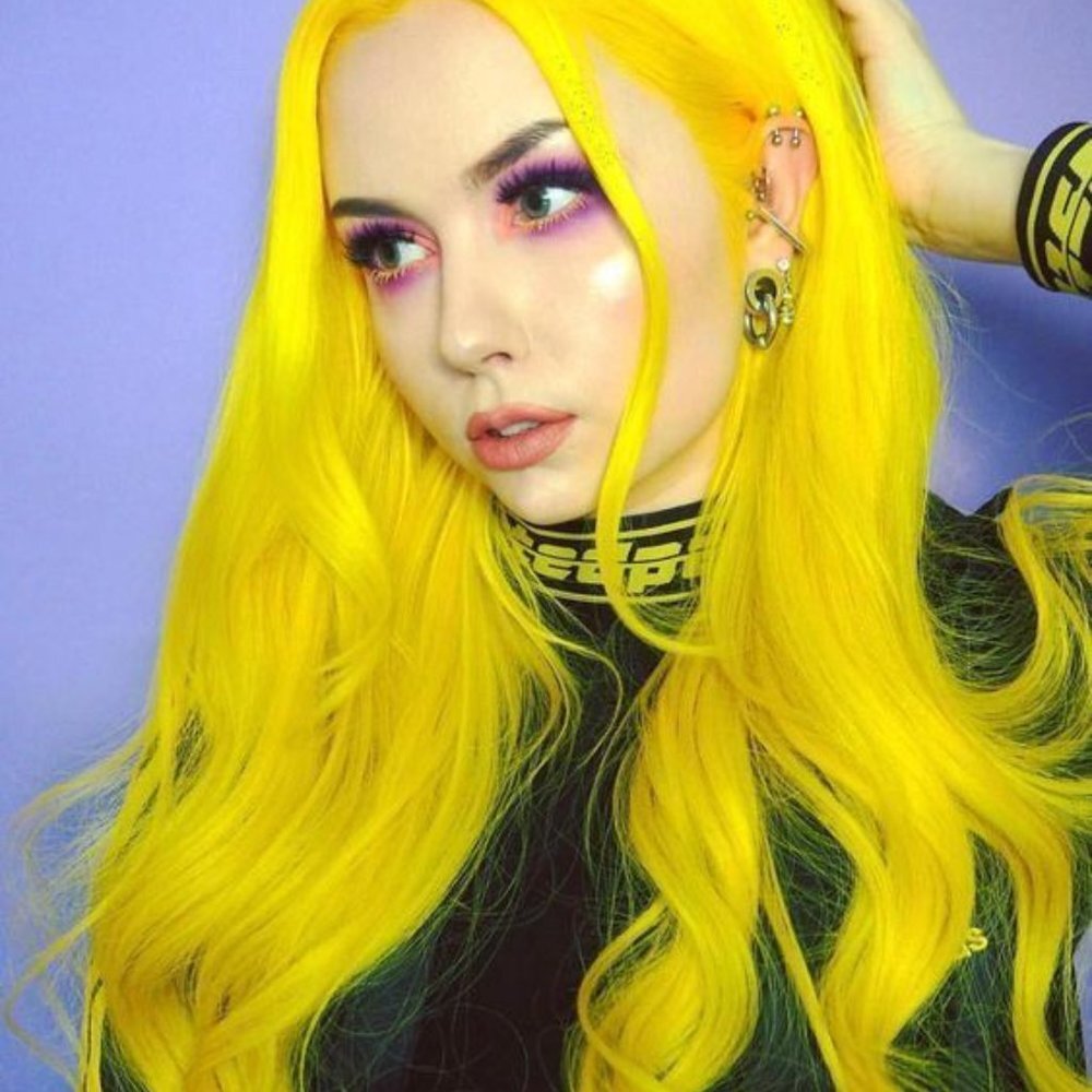 Yellow Lace Front Wig